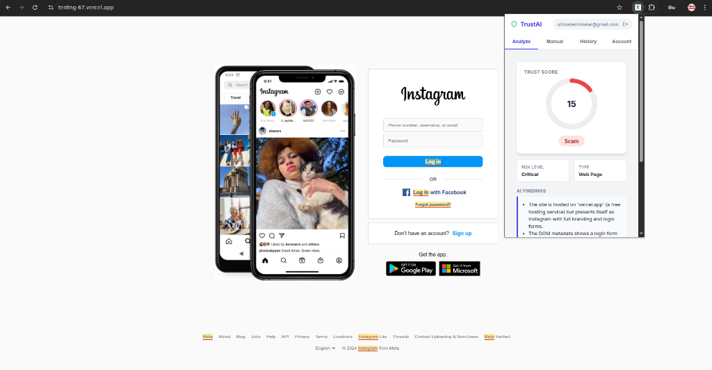 TrustAI Extension Demo